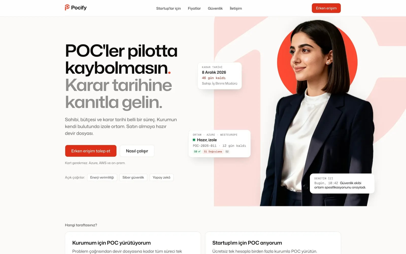 PoCify ana sayfa ekran görüntüsü